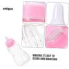 Abaodam 2Pcs Transparent Bottle Money Bank Creative Coin Bank for Shower Favors Capacity Savings Pot Pink Decorative Container for Birthday view 3