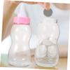 Abaodam 2Pcs Transparent Bottle Money Bank Creative Coin Bank for Shower Favors Capacity Savings Pot Pink Decorative Container for Birthday view 4