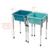 Back2School Express Adjustable Double Sensory Table with Lids, Kids Furniture, Seafoam/Turquoise view 2
