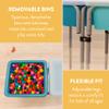 Back2School Express Adjustable Double Sensory Table with Lids, Kids Furniture, Seafoam/Turquoise view 4