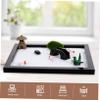 BCOATH Mini Zen Garden Sand Table with Accessories Desktop Meditation Landscape for Home and Hotel Decoration Beach Sand Play Kit for Relaxation and Feng Shui view 4