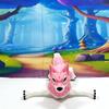 3D Printed Articulated Pink Wolf view 4