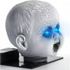 Creepy Doll Head EMF Device Paranormal Ghost Hunting Equipment (blue) view 3