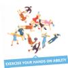Angoily 12pcs DIY Miniature People Figures for Boys and Girls Plastic People Models Safe Painted for Table Layout Decorations view 4