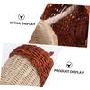 FRCOLOR Cross Body Pouch Hand Woven Rattan Basket Bag for Boys Mini Storage Purse Lightweight Durable Change Purse for Creative Play and Photography Props view 2