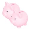 Abaodam 2pcs Creative Cartoon Piggy Bank for Kids Unbreakable Vinyl Coin Saving Pot Decorative Money Box for Boys and Girls for Birthdays and Festivals view 1