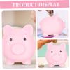 Abaodam 2pcs Creative Cartoon Piggy Bank for Kids Unbreakable Vinyl Coin Saving Pot Decorative Money Box for Boys and Girls for Birthdays and Festivals view 3
