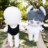 niannyyhouse 10cm 15cm-17cm 20cm Plush Doll Clothes Solid Color Swimsuit Dolls Dressup (Pink+Beige, 20cm) view 3