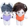 niannyyhouse 10cm 15cm-17cm 20cm Plush Doll Clothes Solid Color Swimsuit Dolls Dressup (Pink+Beige, 20cm) view 4