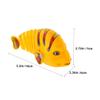 WOONEKY 3Pcs Cartoon Wind Up Fish Fun Swinging Action Bath for Engaging Robot Fish Playset Safe Material for Fine Motor Skill Development view 2