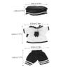 BESPORTBLE Cute Navy Sailor Outfit Set for 12-inch BJD Dolls Doll Clothes Accessories Dress Up Costume Hat for Collectors and Play view 2