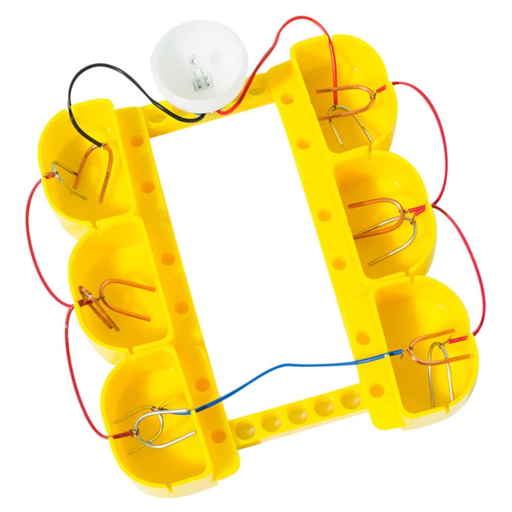 Abaodam 1 Set Yellow Zinc Copper Science Experiment Kit Plastic Science Experiment Kit for