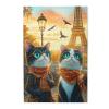 CDSASHCA Two Cats Posing by Eiffel Tower 1000pcs Wooden Puzzle,Whimsical Stress Relief,Enjoy The Solving Process,Opulent Stress Relief,Ideal for Relaxation and Family FunGifts for Family view 1