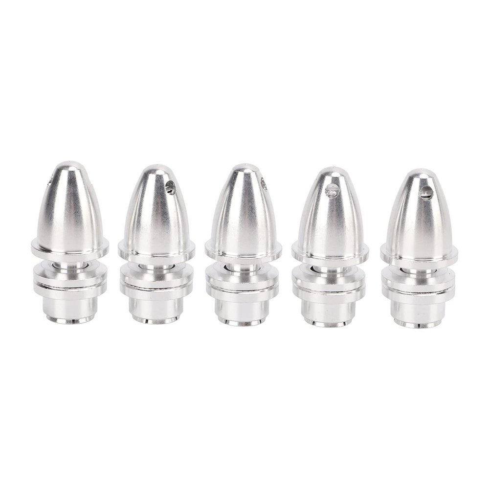 FRELEAN 5PCS Aluminum Paddle Clamp Clip for 5.0MM Shaft Motor | RC Fixed Wing Aircraft Propeller Mount | Lightweight Nylon & Alloy Construction | Streamlined Design for Speed Boost