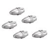 FRELEAN 5PCS Aluminum Paddle Clamp Clip for 5.0MM Shaft Motor | RC Fixed Wing Aircraft Propeller Mount | Lightweight Nylon & Alloy Construction | Streamlined Design for Speed Boost view 3