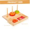 BCOATH 1Set Stackable Ring Engaging Educational Circles for Developing Creativity Color Recognition and Parent Interaction Travel for Ages view 4