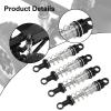 4Pcs Shock Absorbers Dampers 60 mm Sturdy Impact Resistant Vehicle Parts RC Shocks 1/12 Scale for MN78 MN98V2 MN82 MN168 D90, Black view 2