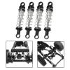4Pcs Shock Absorbers Dampers 60 mm Sturdy Impact Resistant Vehicle Parts RC Shocks 1/12 Scale for MN78 MN98V2 MN82 MN168 D90, Black view 3
