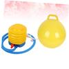 TOYANDONA 2pcs Inflatable Bounce for Boys and Girls Jumping Handle Air Pump PVC Bouncing Toy for Fun Great for Hand-Eye Coordination and Balance Training view 2