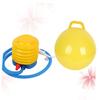 TOYANDONA 2pcs Inflatable Bounce for Boys and Girls Jumping Handle Air Pump PVC Bouncing Toy for Fun Great for Hand-Eye Coordination and Balance Training view 3
