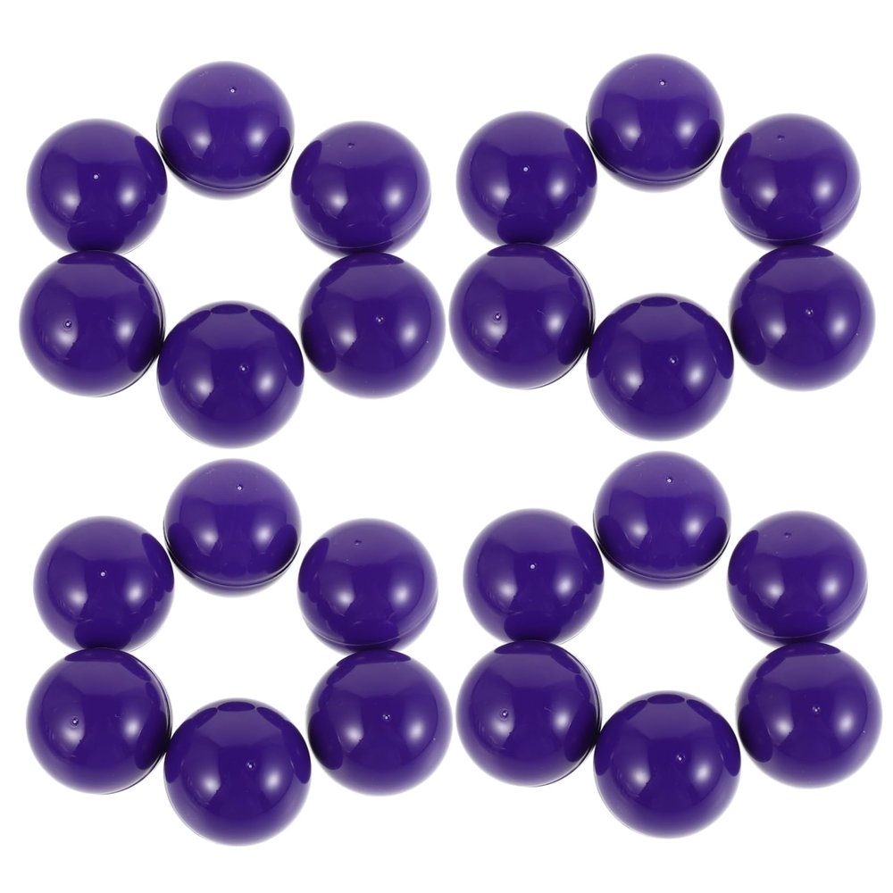 FOYTOKI 50 Pcs 4CM Plastic Raffle Balls Fillable Drawing Balls for Birthday Parties Vending Machines and Game Nights Hollow Round Containers for Prizes and Giveaways