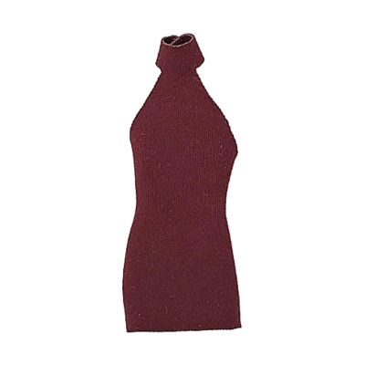 1:12 Scale Women Dress Mini Doll Elastic Dress Miniature Casual Stylish Fashion Clothing for 6'' Action Figure Body Accessory, red