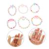 BESPORTBLE 6Pcs Cartoon Jewelry Bracelets Beaded Bracelets with Unique Shapes Crown Heart Envelope Flower Cloud Elastic Accessories view 2