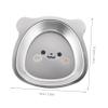 Unomor Stainless Steel Boy Girl Bowl Unbreakable Boy Girl Dish with Smooth Edges Fun Cartoon Design for Cereal Noodles Snacks Childsafe and Space-saving Mealtime Essential view 2