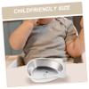 Unomor Stainless Steel Boy Girl Bowl Unbreakable Boy Girl Dish with Smooth Edges Fun Cartoon Design for Cereal Noodles Snacks Childsafe and Space-saving Mealtime Essential view 3