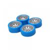 26.5mm Metal Upgraded Color Racing Tire Compatible with 1/28 RC Car Models 284121 K969 K979 K989 K999 P929 P939 Q Z RC01(Silver Blue) view 1