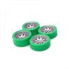 26.5mm Metal Upgraded Color Racing Tire Compatible with 1/28 RC Car Models 284121 K969 K979 K989 K999 P929 P939 Q Z RC01(Silver Green) view 1