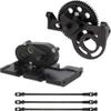 AMK 1/10 Transmission with 30% Overdrive Gear Box and 3 Pcs Driveshafts Compatible with Compatible RC Crawler II Element Chassis(Black) view 1