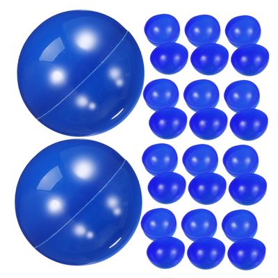 SOLUSTRE 20pcs Raffle Drawing Balls Hollow Plastic Spheres for Bingo Games Prize Draws Party Activities Blue Raffle Balls for Family Game Nights