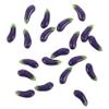 FOYTOKI 20Pcs Miniature Eggplant Realistic PVC Vegetables for Dollhouse Decor Kitchen Displays and DIY Projects Mini Food Model Kit for Creative Play view 1