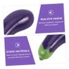 FOYTOKI 20Pcs Miniature Eggplant Realistic PVC Vegetables for Dollhouse Decor Kitchen Displays and DIY Projects Mini Food Model Kit for Creative Play view 3