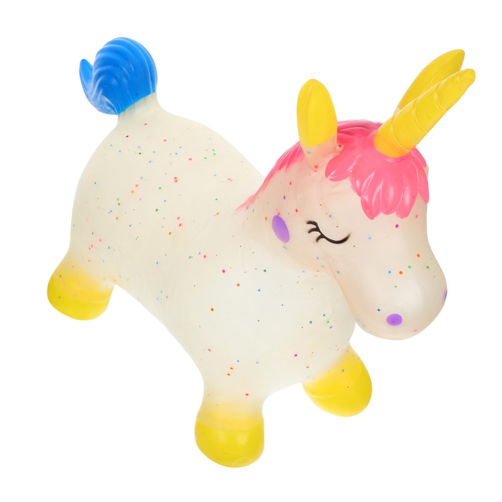 Sosoport Large Inflatable Spring and Girls Bouncing Toy Boy Girl Bouncy Animal Toy for Unicorns Shape