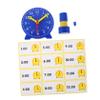 Toddmomy 1Set Teaching Clocks Set Interactive Learning Tools with Hand Linkage for Classroom and Home Use Encourages Independent Learning Safe Friendly Materials view 1