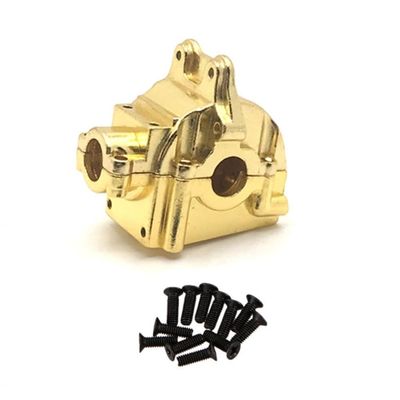 144001 Compatible Metal Gear Box Shell Differential Housing Gearbox Compatible with 144001 144002 144010 124016 124019 Parts(Golden 1PCS)