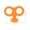 Abaodam Wind Up Key Car Decoration Sticker Cute Eva Exterior Ornament for Automotive Personalization Easy to Install Accessories for Cars and Scooters Unique and Playful Design view 2