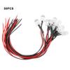 Fafeicy 50PCs Pre Wired LED Diodes, 10mm Orange 12V Light Emitting Diodes DIY Parts with 20cm Wires for Circuit Indicator RC Model Lighting view 2