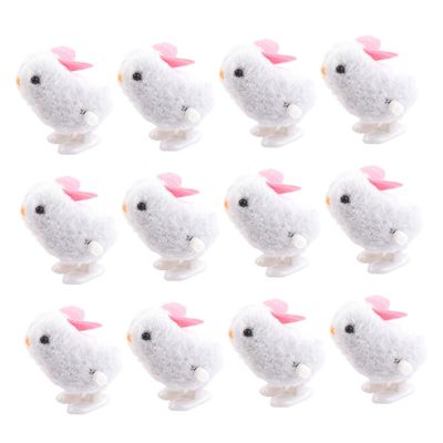 Abaodam 12pcs Cartoon Rabbit Clockwork Adorable Bunny Wind Up for Birthdays Christmas and Decoration Safe and Fun for Little Hands