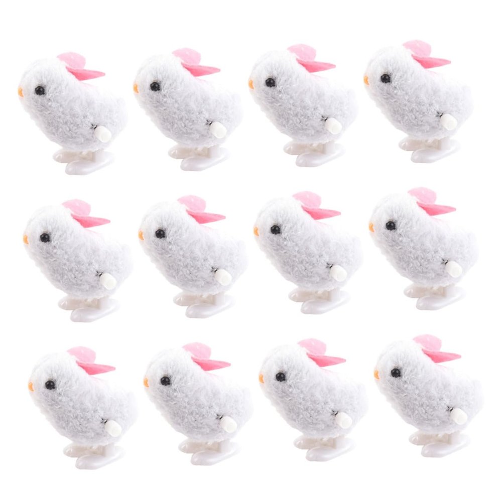 Abaodam 12pcs Cartoon Rabbit Clockwork Adorable Bunny Wind Up for Birthdays Christmas and Decoration Safe and Fun for Little Hands
