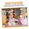 Abaodam 12pcs Cartoon Rabbit Clockwork Adorable Bunny Wind Up for Birthdays Christmas and Decoration Safe and Fun for Little Hands view 3