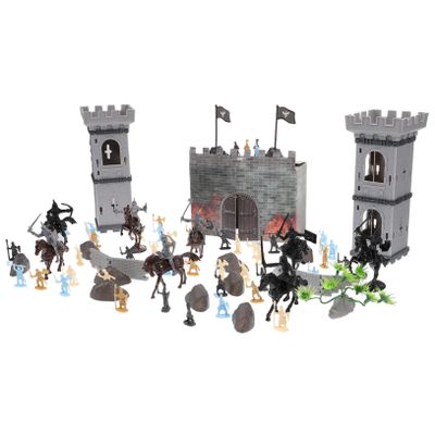 Abaodam 1 Set Medieval Knight Soldier Model Miniature People Figurines for Soldiers Micro Landscaping Decor for Tabletop Decoration