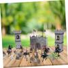 Abaodam 1 Set Medieval Knight Soldier Model Miniature People Figurines for Soldiers Micro Landscaping Decor for Tabletop Decoration view 3