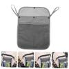 ERINGOGO 2pcs Stroller Organizer Bag Capacity Mesh Storage for Essentials and Practical Sundries Bag for Travel Gray view 3
