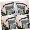 ERINGOGO 2pcs Stroller Organizer Bag Capacity Mesh Storage for Essentials and Practical Sundries Bag for Travel Gray view 4