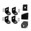 DECOMELODY 4 Sets Gear Motor Bracket Aluminum Motor Mount Holders Horizontal Mounting Brackets view 4