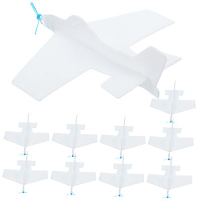 Abaodam 10pcs Glider Plane for DIY Assembly Airplane Playthings for Outdoor Fun Develops Practical Skills and Parent Interaction Safe and Easy to Use