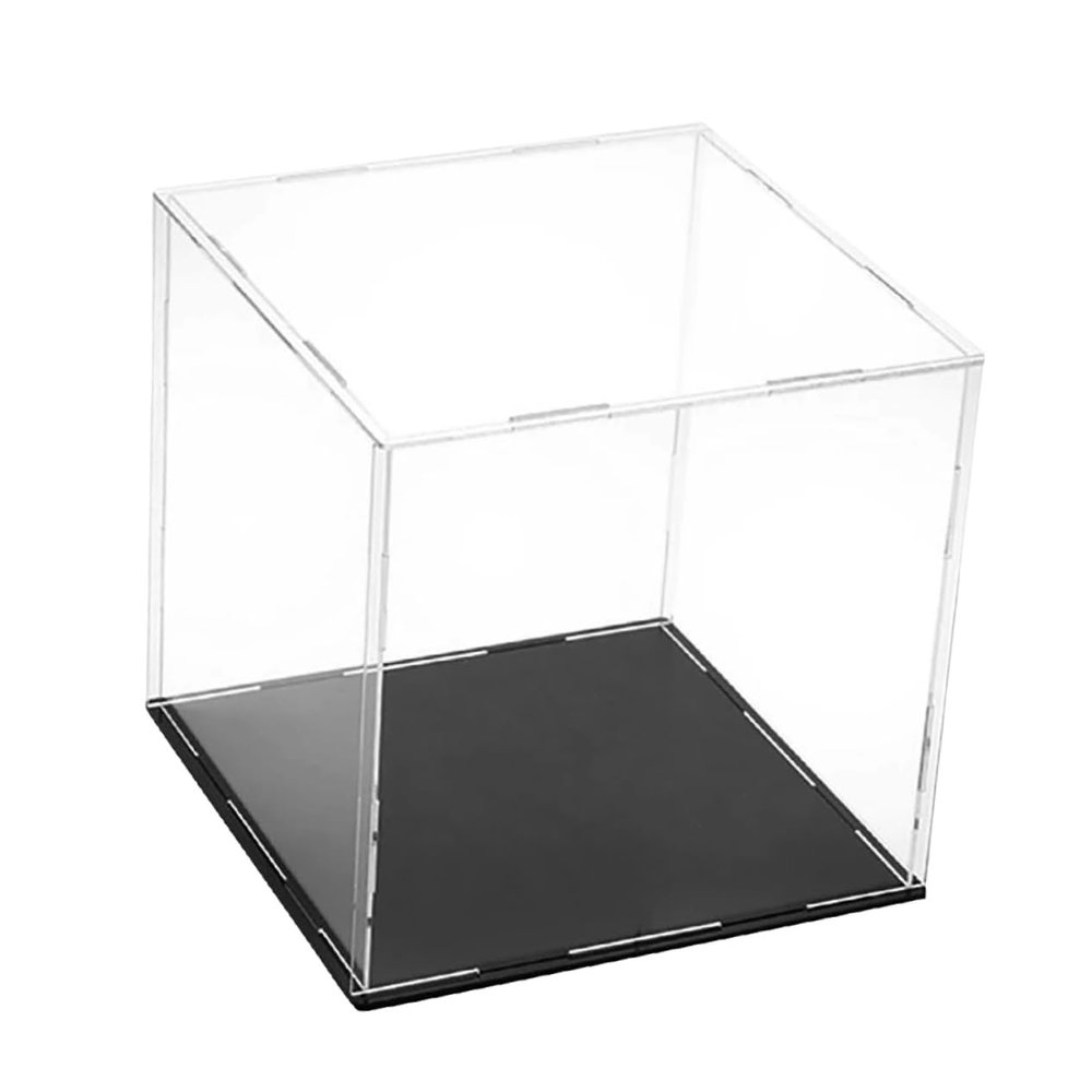 Abaodam Transparent Acrylic Display Case for Basketballs Footballs and Collectibles Sturdy Model Holder for Indoor Use Multi Purpose Showcase Box